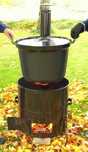 Vedeldad kokgryta 60 liter