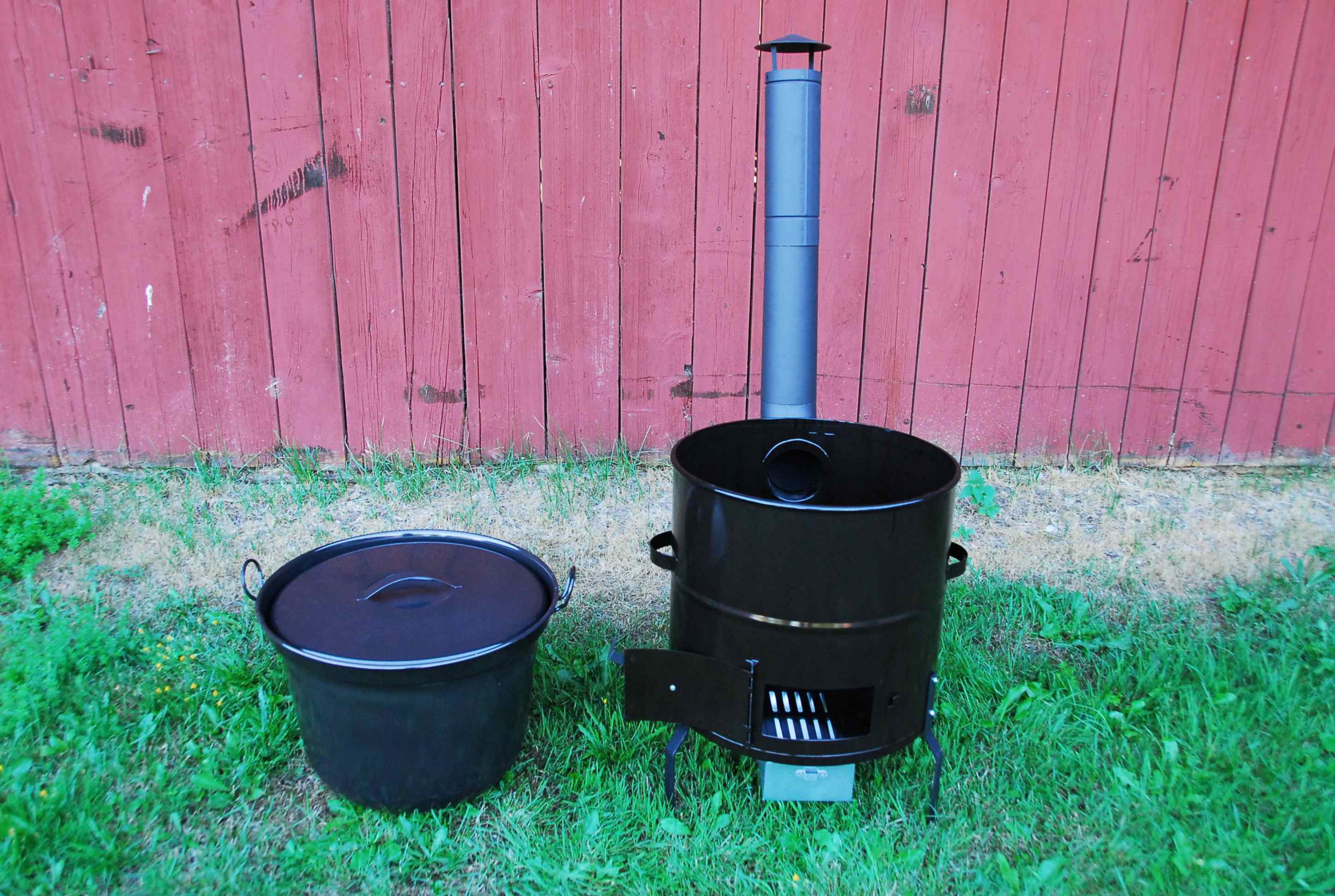 Vedeldad kokgryta 60 liter